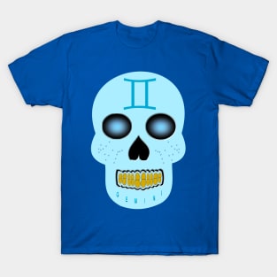 Star Sign Skull Gemini T-Shirt